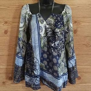 Hale Bob off the shoulder silk tunic S
